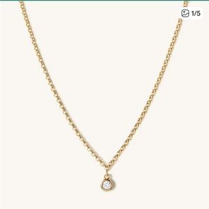 MEJURI sapphire gold vermeil necklace